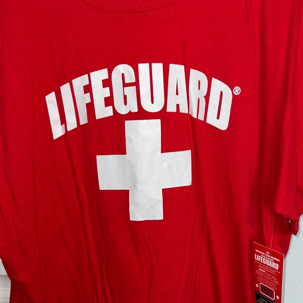 Lifeguard Red Graphic Short Sleeve Tee